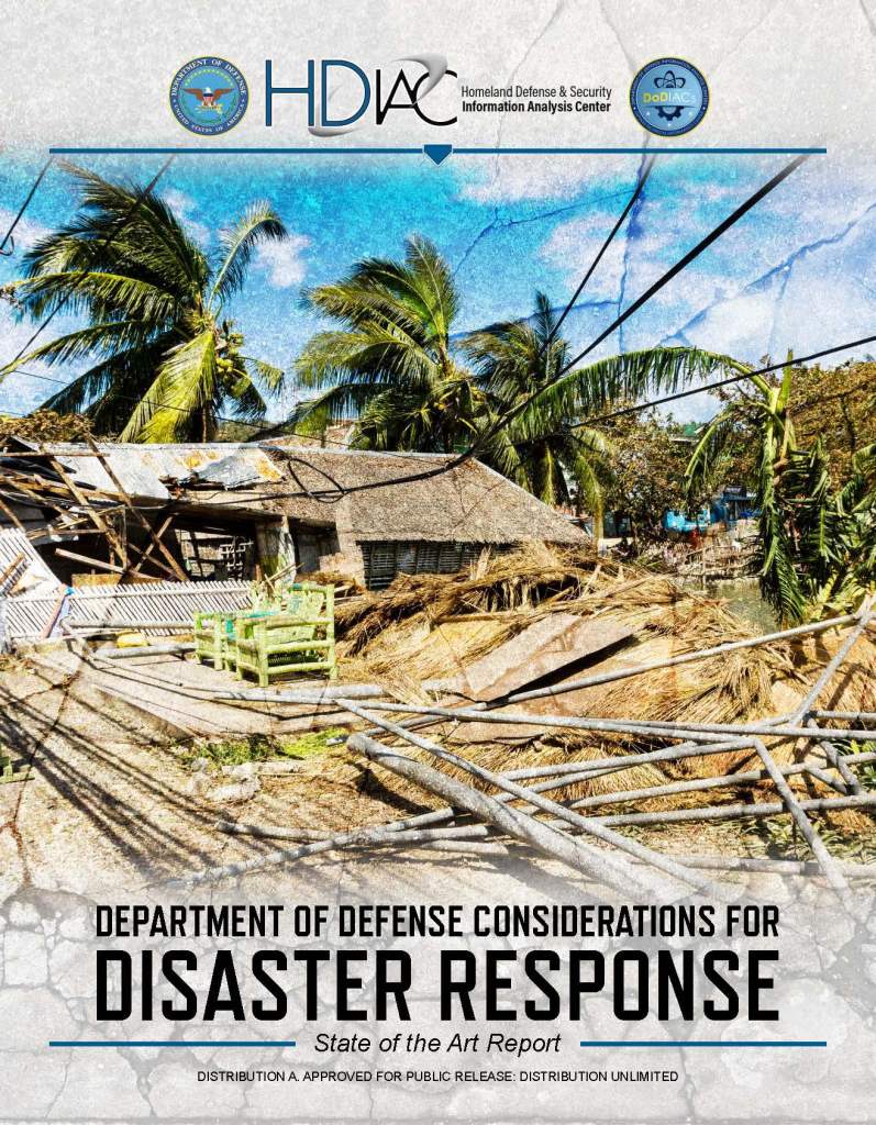 Department of Defense Considerations for Disaster Response