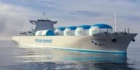 graphic of ship powered by hydrogen fuel