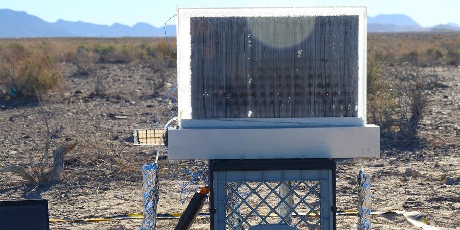 A new passive water harvester, developed by MIT engineers, harvests water from air. The team showed the device can collect water even in dry environments such as Death Valley, pictured here. Credit: Image courtesy of the researchers