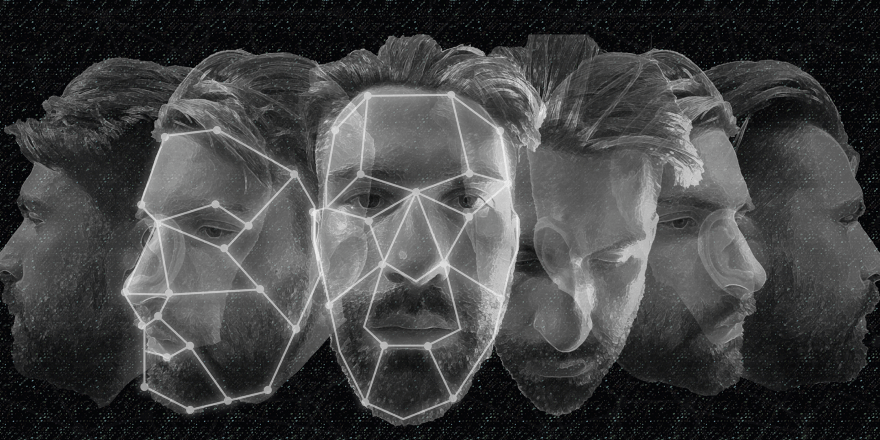 Image of biometric facial profiles side-by-side