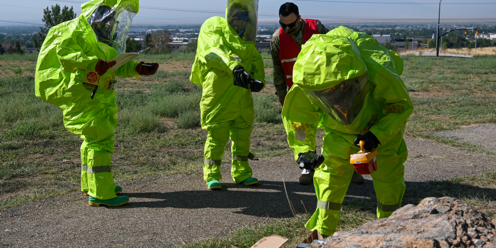 Personal Protective Equipment (PPE), Radiation Testing, Gas Testing, Chemical Testing, Exercise, Hill Air Force Base, Ready Eagle, Medical Readiness Training