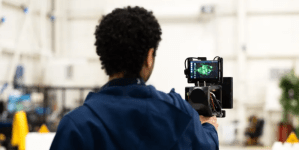 S&T recently tested the performance of technologies like DePLife, which was upgraded with a motion compensation algorithm. Here, MIT LL researcher Noah Yared holds a DePLife prototype. Photo credit: MIT LL.