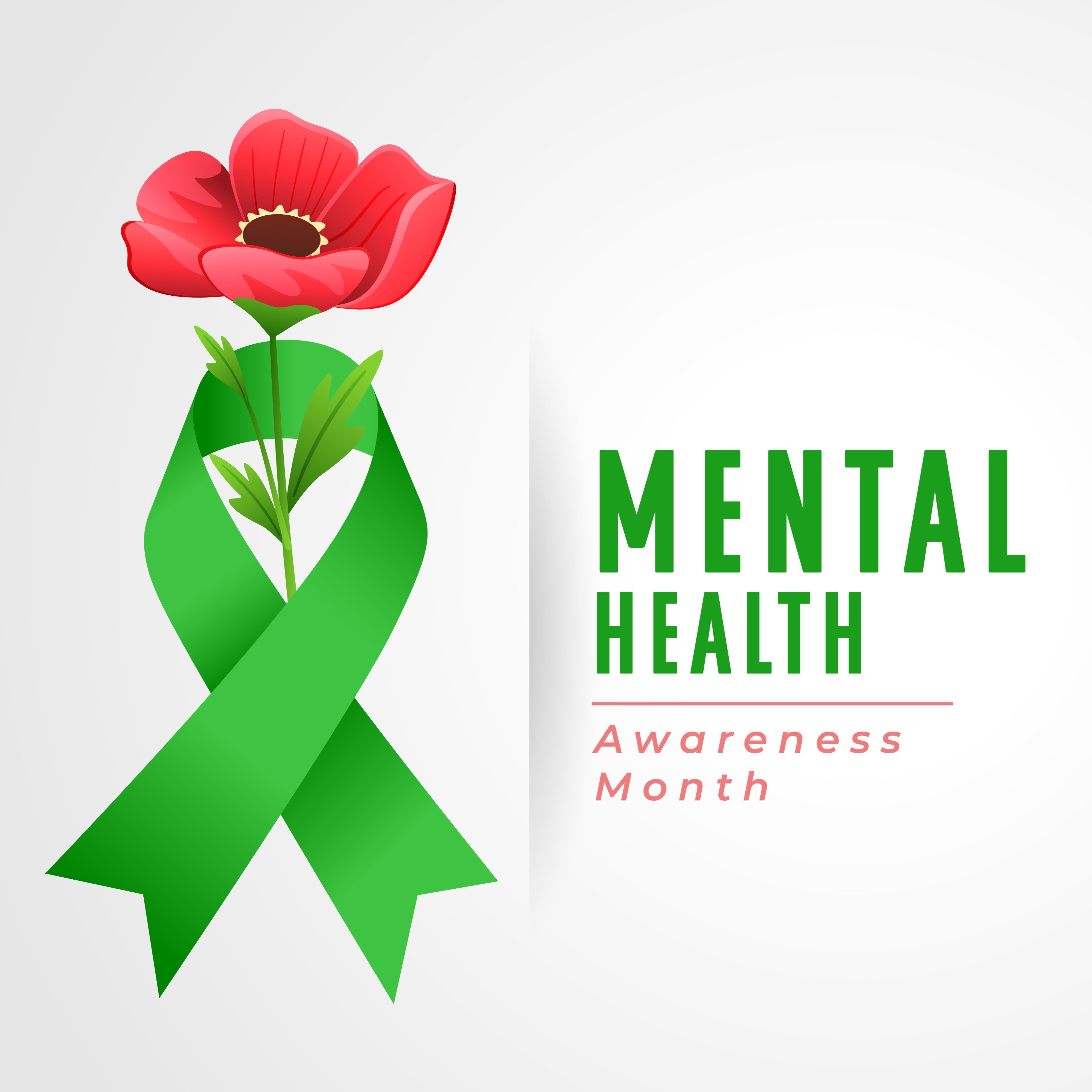 mental health care awareness concept background